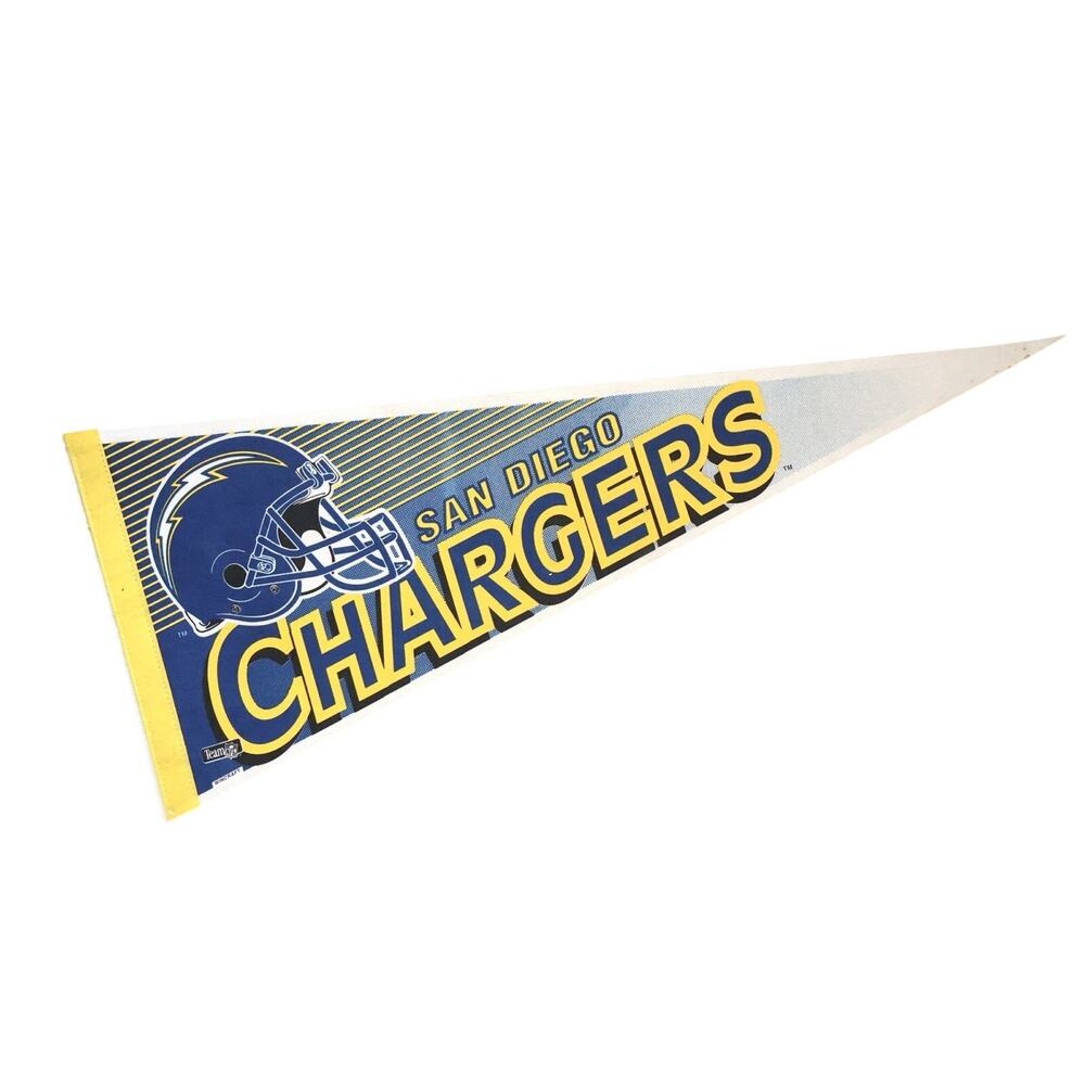 Vintage Wincraft Team NFL San Diego Chargers Felt Pennant Sports Football